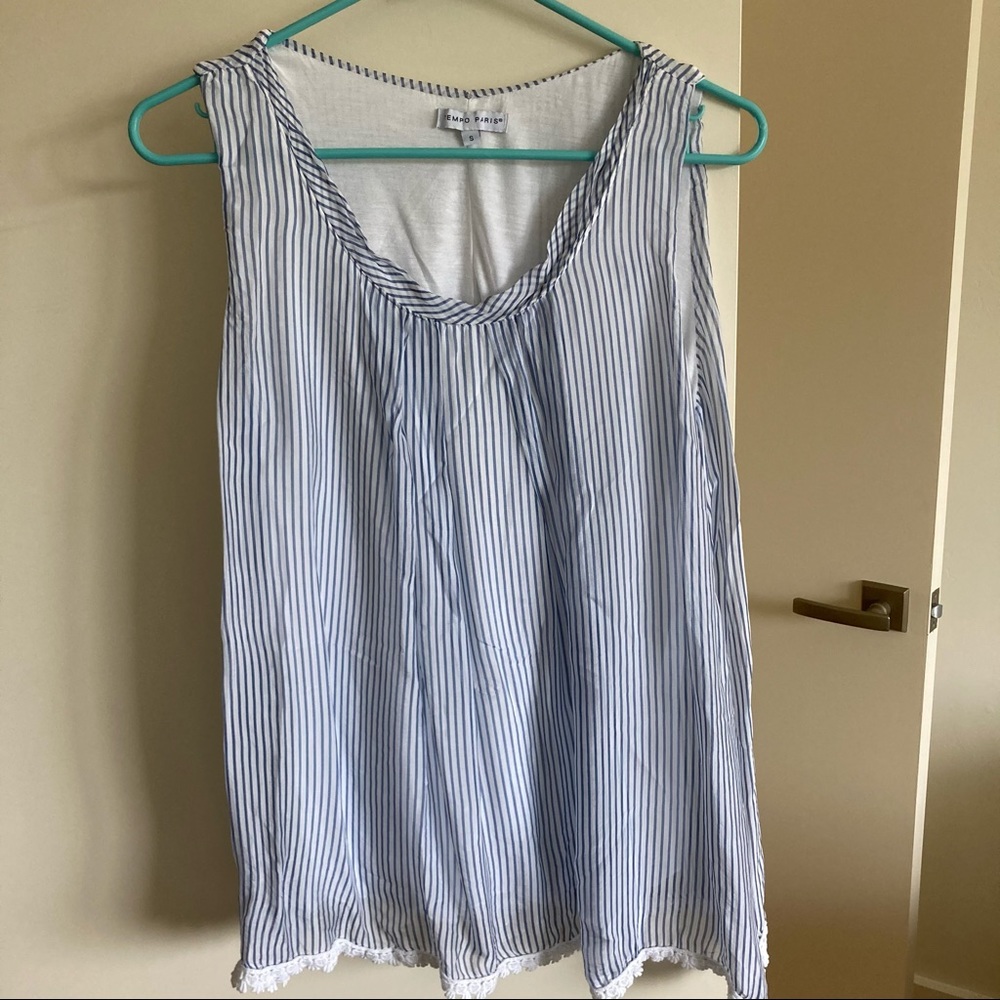 Sweet, silk tank top